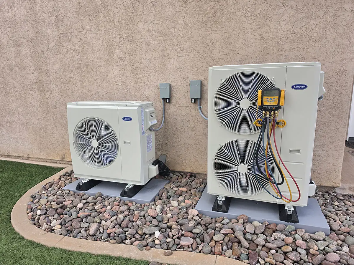 3 & 5-Ton Heat Pumps installation